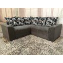 Ver imagem 1 de Sofá Canto Cinza Claro com Floral 605/37 Belo