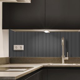 Painel Ripado Prime Madeira Pvc Cinza Fosco 2,9m X 16cm - 7