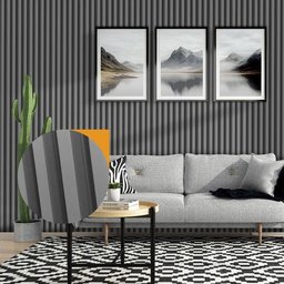 Painel Ripado Prime Madeira Pvc Cinza Fosco 2,9m X 16cm - 8