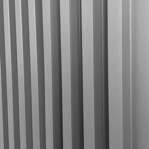 Painel Ripado Prime Madeira Pvc Cinza Fosco 2,9m X 16cm