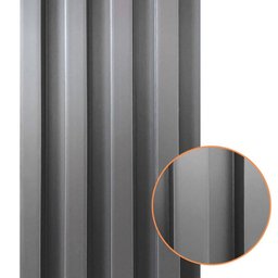 Painel Ripado Prime Madeira Pvc Cinza Fosco 2,9m X 16cm - 3