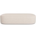 Ver imagem 4 de Cabeceira Cama Box Casal 140cm Lanna com Puff Recamier Doha W01 Linho Cru - Lyam Decor