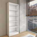 Ver imagem 3 de Estante para Livros Alexa 4 Prateleiras Branco - Panorama Móveis