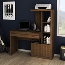 Ver imagem 3 de Escrivaninha Estante com 2 Portas e 1 Gaveta Me4143 Nogal Tecnomobili