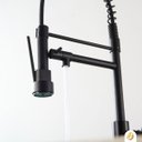 Ver imagem 2 de Torneira Misturador Cozinha Flex com Ducha Preto Fosco