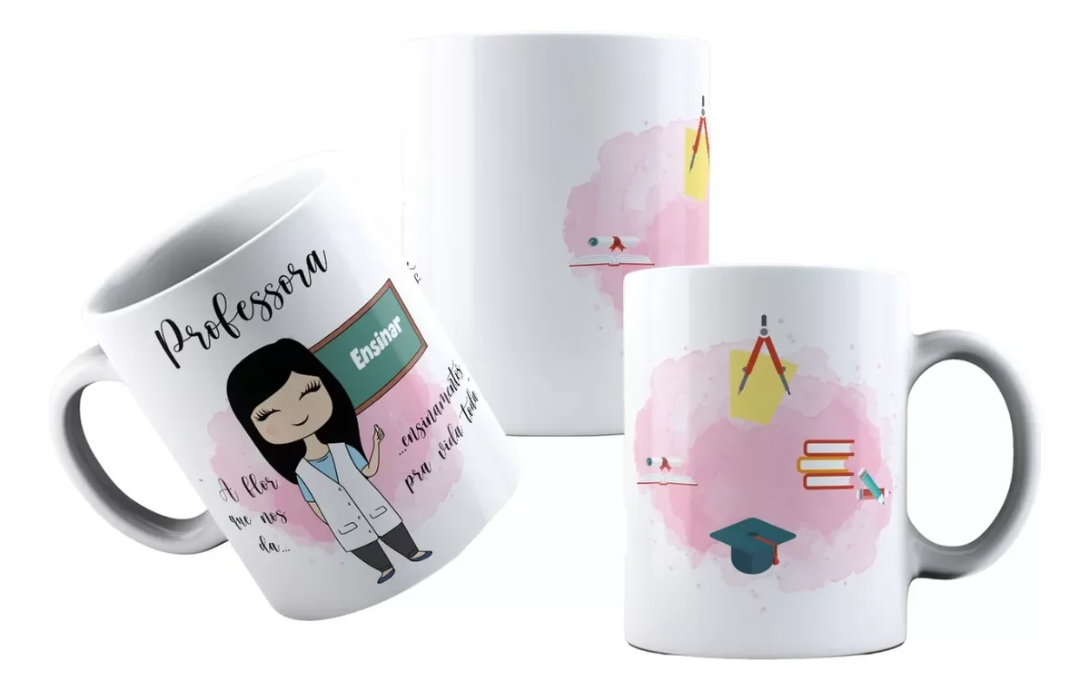 Caneca Personalizada Profissão Feminina Professora N° 2 - 1