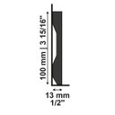Ver imagem 2 de Rodapé 10cm Poliestireno Liso Lev101 Preto Santa Luzia 2,4 Metros