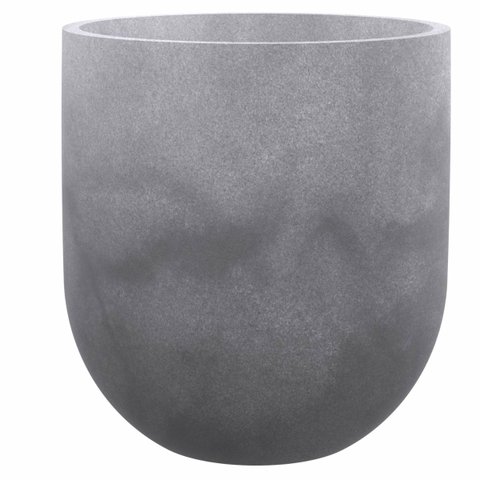 Vaso Cilíndrico Liso 33 (20l) Cor Cimento Queimado Japi