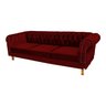 Sofá Chesterfield Capitone Duque Bordo 1,80cm - 2