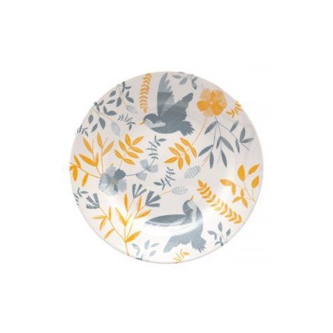 Prato Raso 26 cm Cerâmica Donna Bem-Te-Vi Oxford