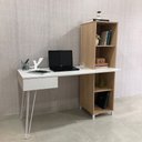 Ver imagem 5 de Escrivaninha Fusion com Estante - Artany - 141,2ax1378lx60,3p 480105