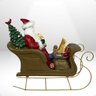Papai Noel Animado no Trenó 30cm Cor Vermelho com Presentes - 3