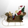 Papai Noel Animado no Trenó 30cm Cor Vermelho com Presentes - 4