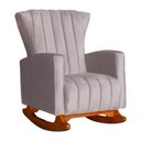Ver imagem 6 de Kit 2 Poltronas Estofada Balanço Melinda Veludo Rose