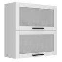 Ver imagem 1 de Aéreo de Cozinha 80cm 2 Portas Basculantes C/vidro Grazi Tecnomóbili