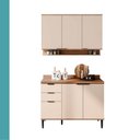 Ver imagem 6 de Armário de Cozinha Completa C Balcão Miami Vibe Carraro Off White C Freijó