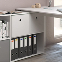 Ver imagem 2 de Mesa em L com Balcão acoplado em MDF 15mm sem portas