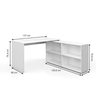 Mesa em L com Balcão acoplado em MDF 15mm sem portas - 3