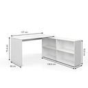 Ver imagem 3 de Mesa em L com Balcão acoplado em MDF 15mm sem portas