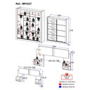 Ver imagem 4 de Guarda-Roupas Casal Espelho e Cabeceira com 2 Mesas de Cabeceira Multimóveis MP4327