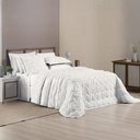 Ver imagem 3 de Kit Roupa Cama King Size Madelyn Cobre Leito Aveline Dupla Face 300 Fios Super Macio:BRANCO