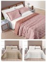 Ver imagem 7 de Kit Roupa Cama King Size Madelyn Cobre Leito Aveline Dupla Face 300 Fios Super Macio:BRANCO