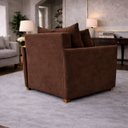 Ver imagem 3 de Poltrona Cama Mônica Suede Decorativa Confortável Moderna Sala Quarto Recepção