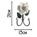 Ver imagem 2 de Cabide de 2 Ganchos em Ferro / Porta Toalha 2 Ganchos em Ferro / Varias Cores:branco