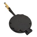 Ver imagem 1 de Forma Waffle Ferro Fundido Cabo Madeira Fogão a Lenha 16cm