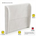 Ver imagem 4 de Cabeceira para Cama Box Queen Size Liah 160cm Bouclê Branco - Desk Design