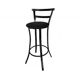 Banqueta Bar Prime 97cm x 42cm x 37 cm Aço Preto utilaço - 1