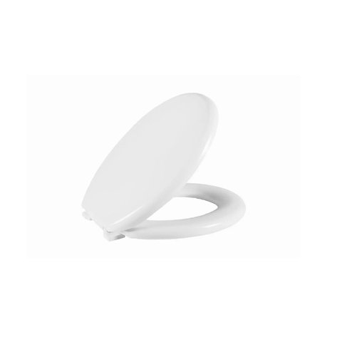 Assento Almofadado Convencional Astra Oval Branco