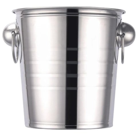 Balde de Gelo Inox 3 Litros Cerveja Vinho Conserva Bebida Festa Evento Aniversario Reuniao Comemoraç