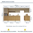 Ver imagem 3 de Cozinha Completa Modulada 10 Peças 17 Portas 5 Gavetas 100% MDF Simone Mendes Marrom