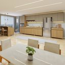 Ver imagem 2 de Cozinha Completa Modulada 10 Peças 17 Portas 5 Gavetas 100% MDF Simone Mendes Marrom