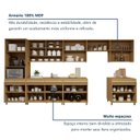 Ver imagem 7 de Cozinha Completa Modulada 10 Peças 17 Portas 5 Gavetas 100% MDF Simone Mendes Marrom