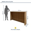 Ver imagem 4 de Cozinha Completa Modulada 10 Peças 17 Portas 5 Gavetas 100% MDF Simone Mendes Marrom
