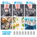 Ver imagem 2 de Takywep Máquina de Gelo Comercial 130lbs/dia 27lbs Aço Inox 300w