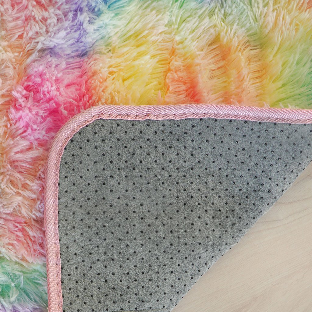 Tapete Infantil Antiderrapante Fluffy Rainbow 50x100cm Rainbow - 3