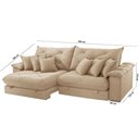 Ver imagem 5 de Sofá Ágata Linho Dois Módulos de 120cm B25 Meu Sofá Online A226 Linho Bege