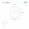 Assento Sanitário Laqueado Soft Close Ascot Branco para vaso Ideal Standard - 3