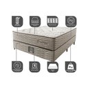 Ver imagem 3 de Cama Box Casal Colchão Euro + Box 138x188x71 Molas Ensacadas Cama inBox Ocean Bege