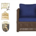 Ver imagem 4 de Mesa e 1 Poltrona Madri Corda Náutica Estofado 10 Trama Marrom