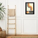 Ver imagem 2 de Quadro Decorativo Vintage - Ano 1989 24x18cm:moldura Branca