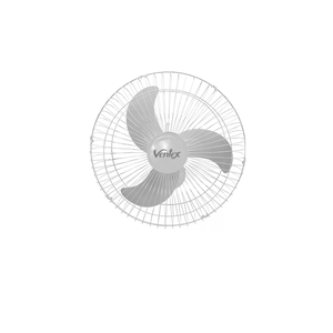 Ventilador Parede 60cm Br/pr Turbo Bivolt Potente 3p Ventex:branco