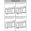 Ver imagem 3 de Quarto de Bebê Berço Evolution + Guarda Roupa 4P + Cômoda Sp Elfe Areia com 02 Colchões