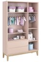 Ver imagem 5 de Guarda-Roupa Retrô 3 Portas Classic New Fosco com Natural - Reller