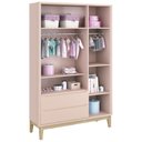 Ver imagem 5 de Guarda-Roupa Retrô 3 Portas Classic New Fosco com Natural - Reller