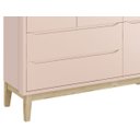 Ver imagem 3 de Guarda-Roupa Retrô 3 Portas Classic New Fosco com Natural - Reller