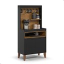 Ver imagem 1 de Cantinho do Café Aparador Buffet - Mod.3040 Cor:preto/freijó